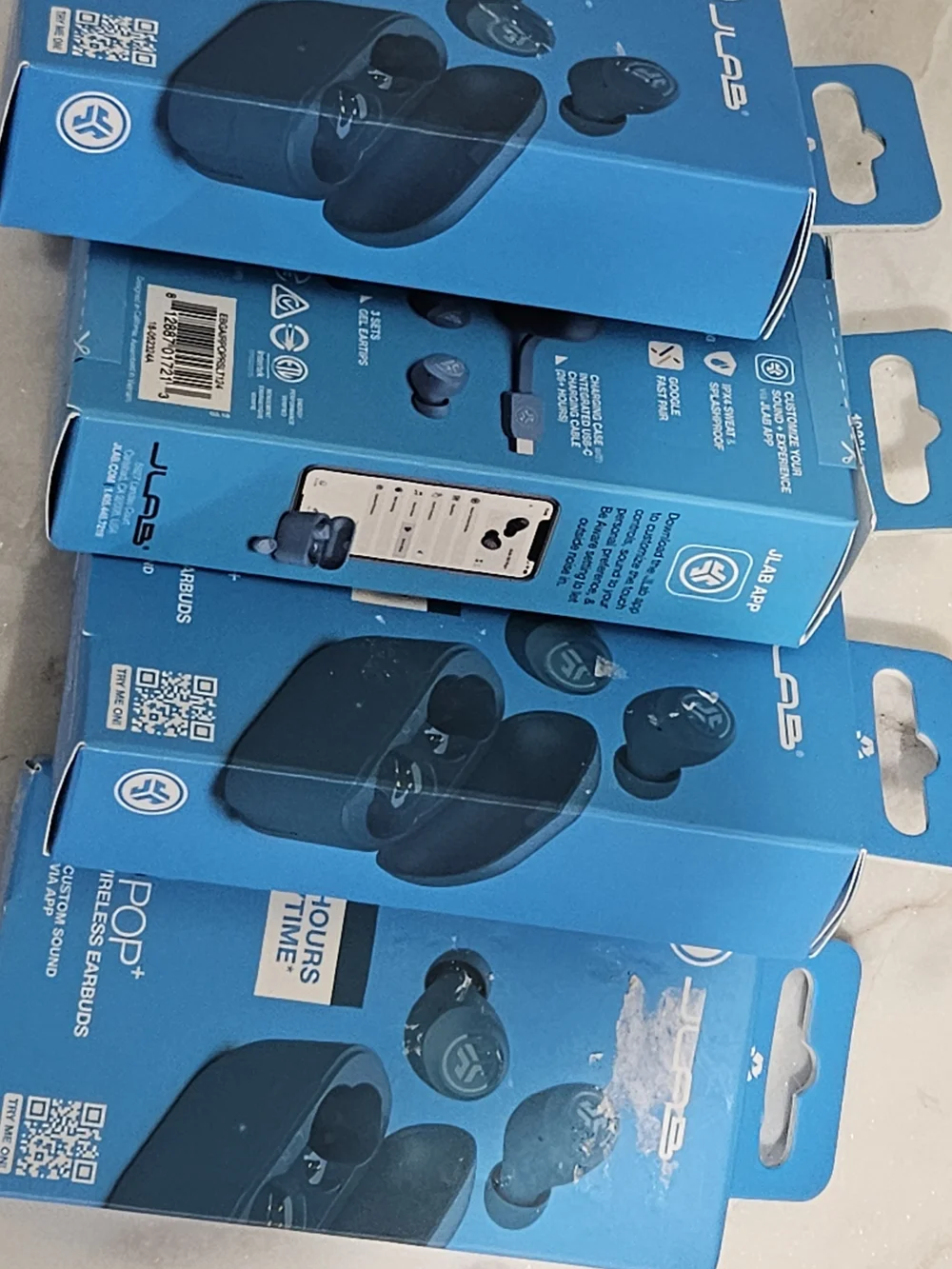 Go Pop+ True Wireless Earbuds in Teal Packaging (Set of 4)